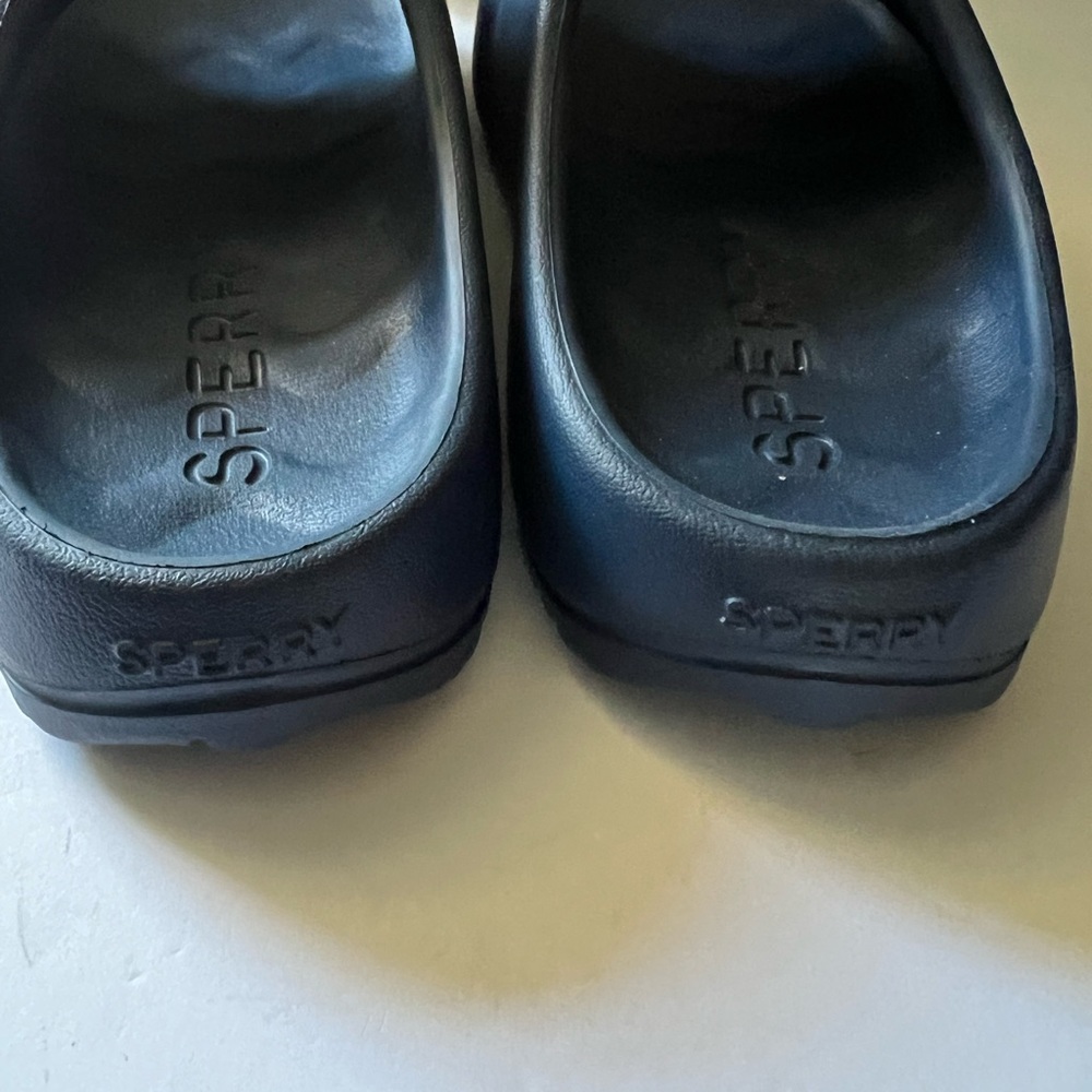 Sperry Windward Navy Blue Float Slides Sandals Me… - image 4